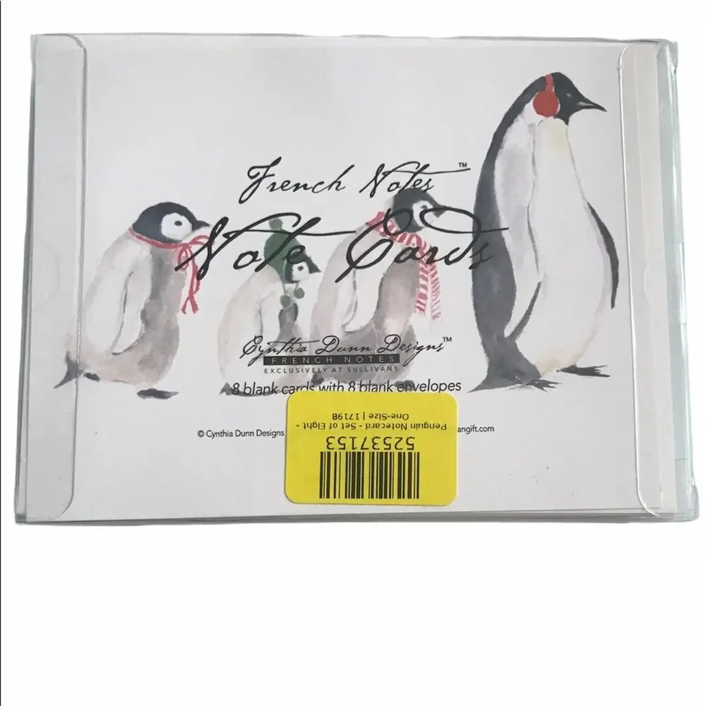 Cynthia Dunn Penguin Notecard - Set of Eight